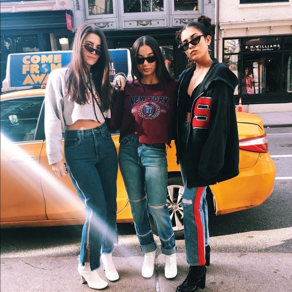 Red stripped boyfriend jeans - Picture 5 of 5